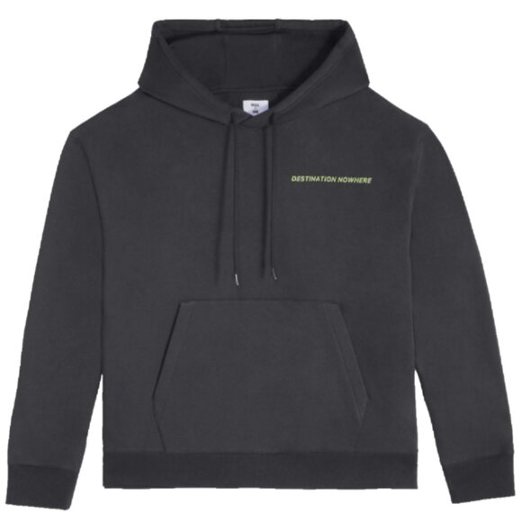 Mode of One Men's Oversized Fit Printed Hoodie Jet Grey Size S - Picture 1 of 9